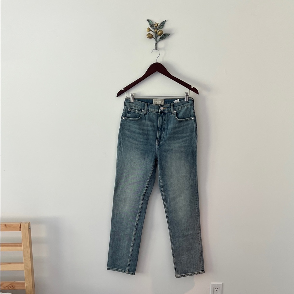 Light Wash Straight Denim Jeans